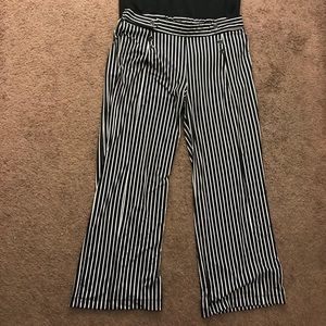High waisted pin stripped pants